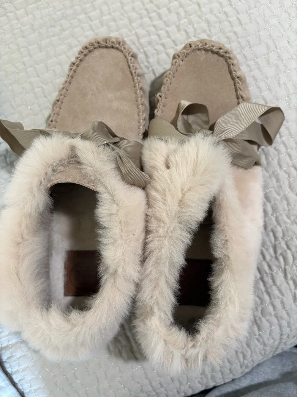 Tory Burch plush faux